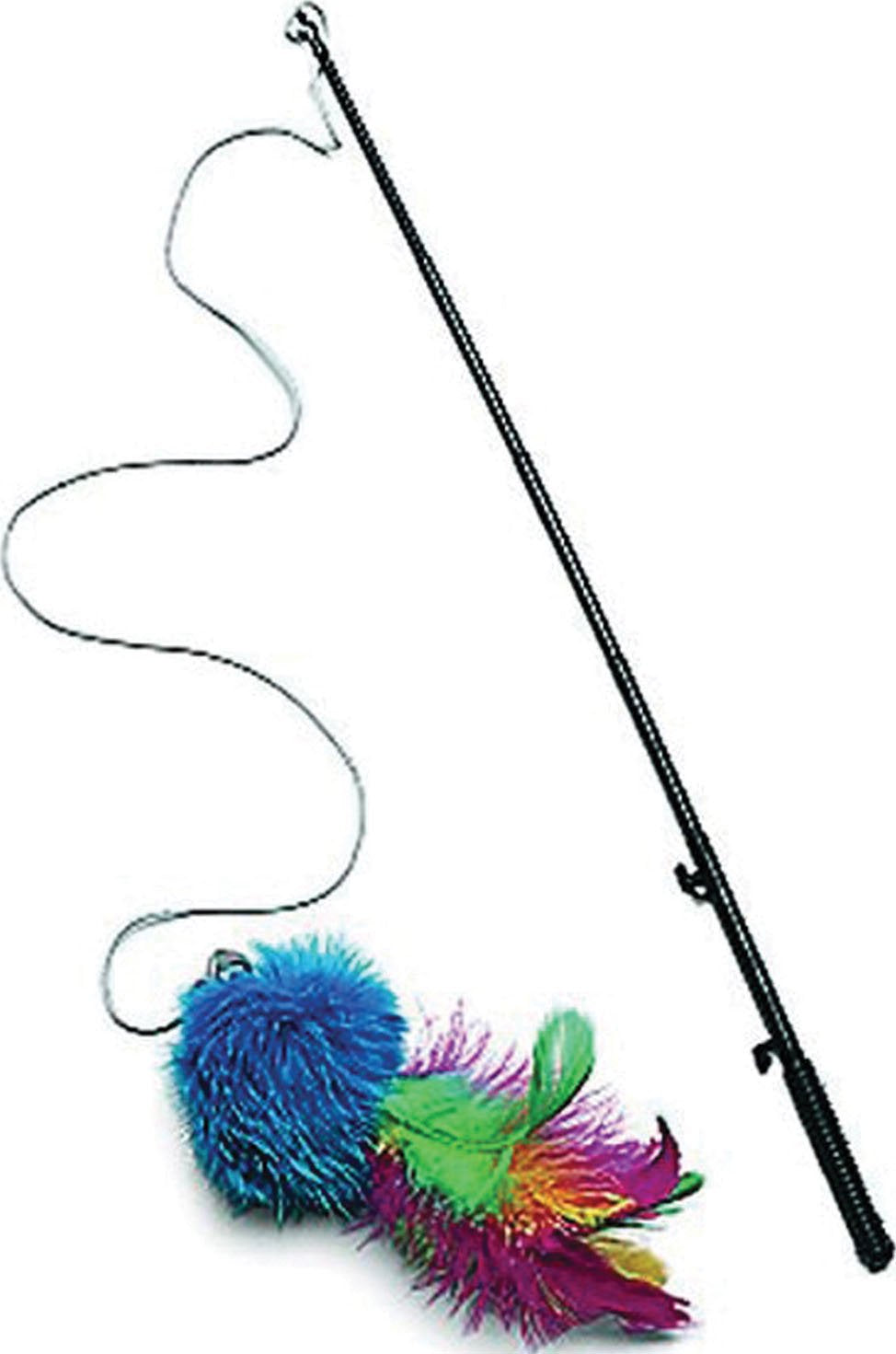 Playful Pet Feathers Wand Cat Toy Animals & Pet Supplies > Pet Supplies > Cat Supplies > Cat Toys Ethical Pet Products   