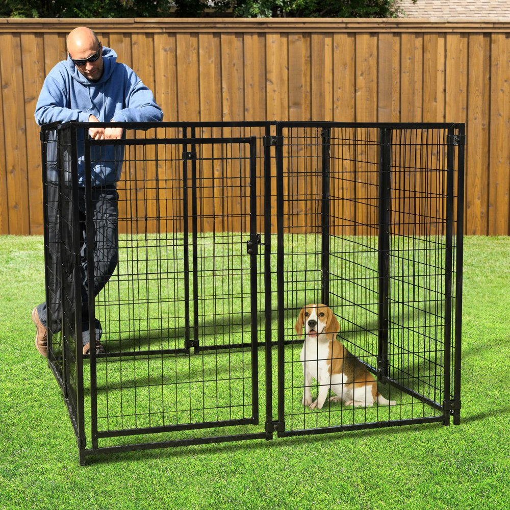 ALEKO DK5X5X4SQ Expandable Heavy Duty Pet Playpen Dog Kennel - 5 X 5 X 4 Feet Animals & Pet Supplies > Pet Supplies > Dog Supplies > Dog Kennels & Runs ALEKO   