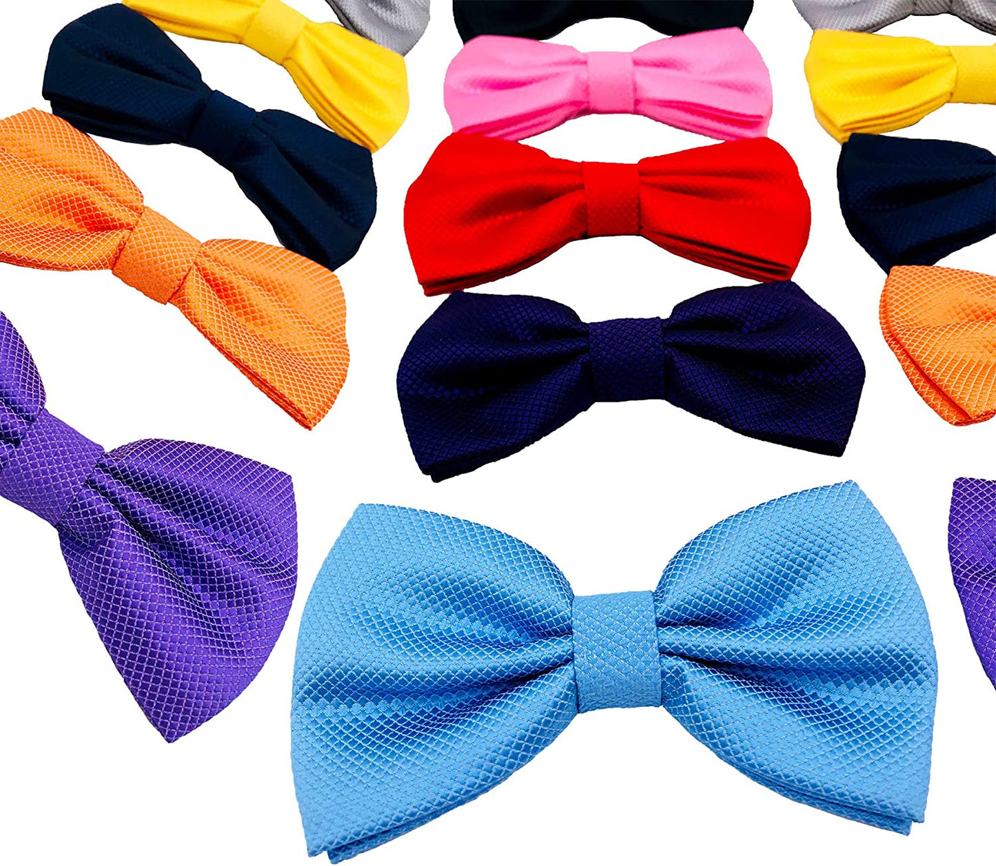 PET SHOW 10Pcs 2.5”X4.5” Large Dogs Collar Attachment Bow Ties Embellishment Girls Boys Medium Dog Puppies Cats Collar Charms Accessories Bulk Slides Bowties for Birthday Wedding Parties Animals & Pet Supplies > Pet Supplies > Dog Supplies > Dog Apparel Bysitshow   