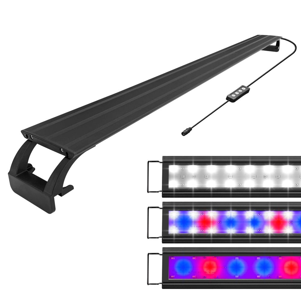 Qube 20W Full Spectrum Aquarium Light (28" - 31") Aluminum Alloy Shell with Extendable Brackets, Red, White & Blue Leds, External Remote, Suitable for Most Fish Tanks Animals & Pet Supplies > Pet Supplies > Fish Supplies > Aquarium Lighting QUBE   