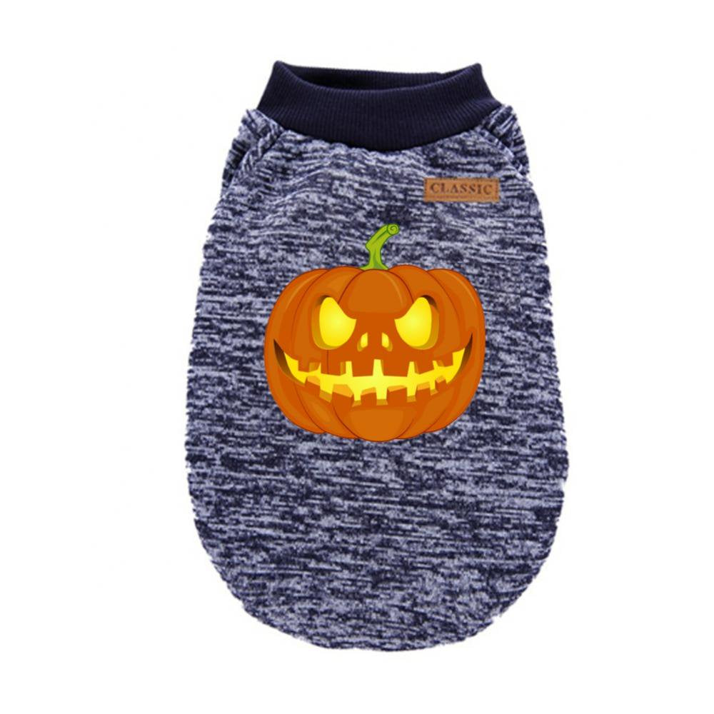 Marinavida Halloween Pet Dog Clothes Puppy Apparel Dog T-Shirts Soft Breathable Small Dog Sweatshirt Outfithalloween Party Costume Decor Animals & Pet Supplies > Pet Supplies > Dog Supplies > Dog Apparel MarinaVida 2XL Navy 