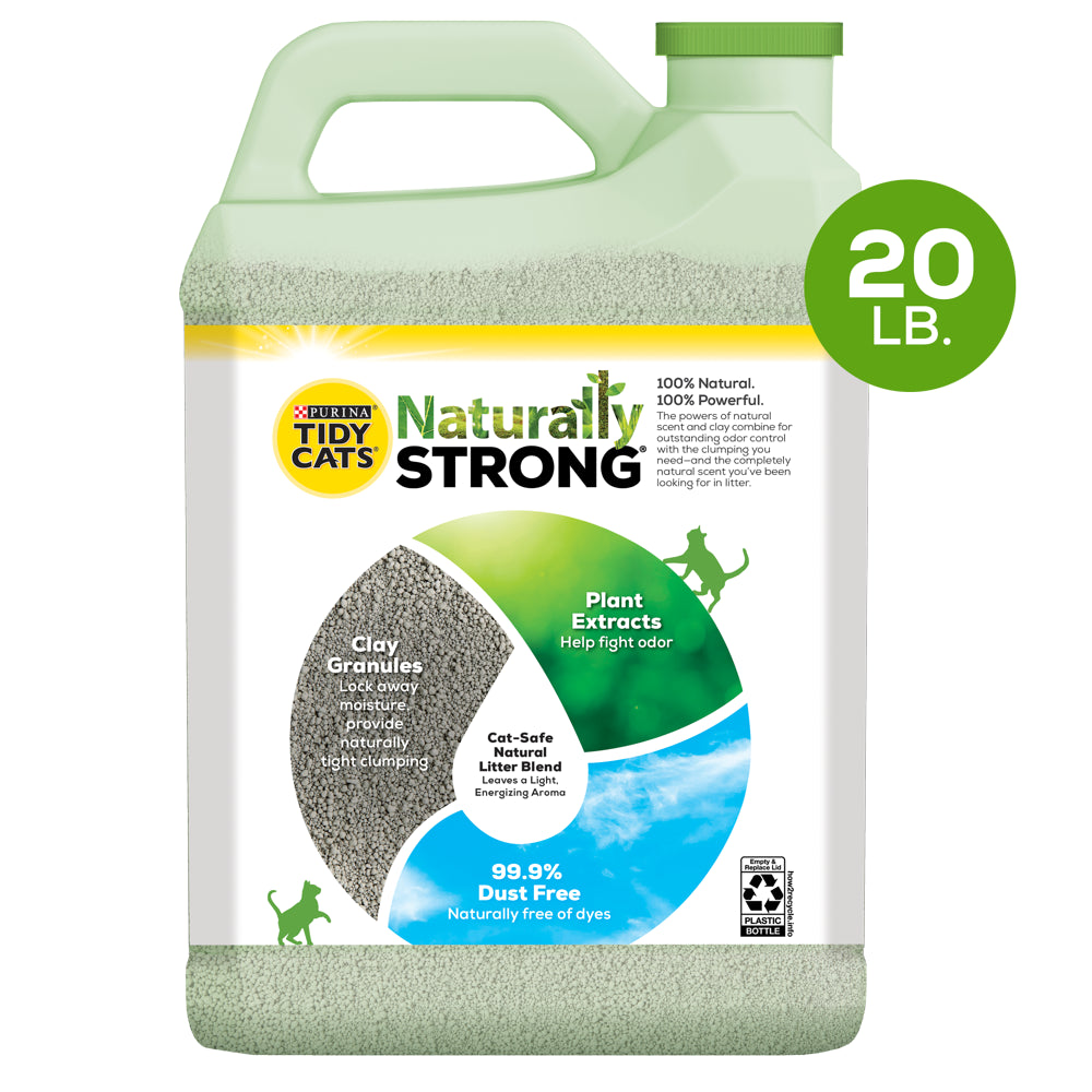 Tidy Cats Naturally Strong Scented 20Lb Animals & Pet Supplies > Pet Supplies > Cat Supplies > Cat Litter Nestlé Purina PetCare Company   