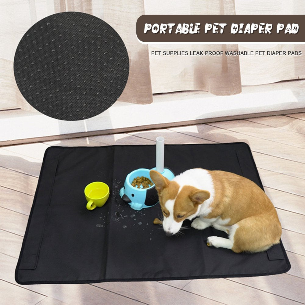 Washable Pet Diaper Pad Home Travel Portable Dog Shushing Mat Not Easy to Be Scratched Strong and Durable Pet Supplies Quick-Dry Surface for Potty Training L Black Animals & Pet Supplies > Pet Supplies > Dog Supplies > Dog Diaper Pads & Liners Universal   