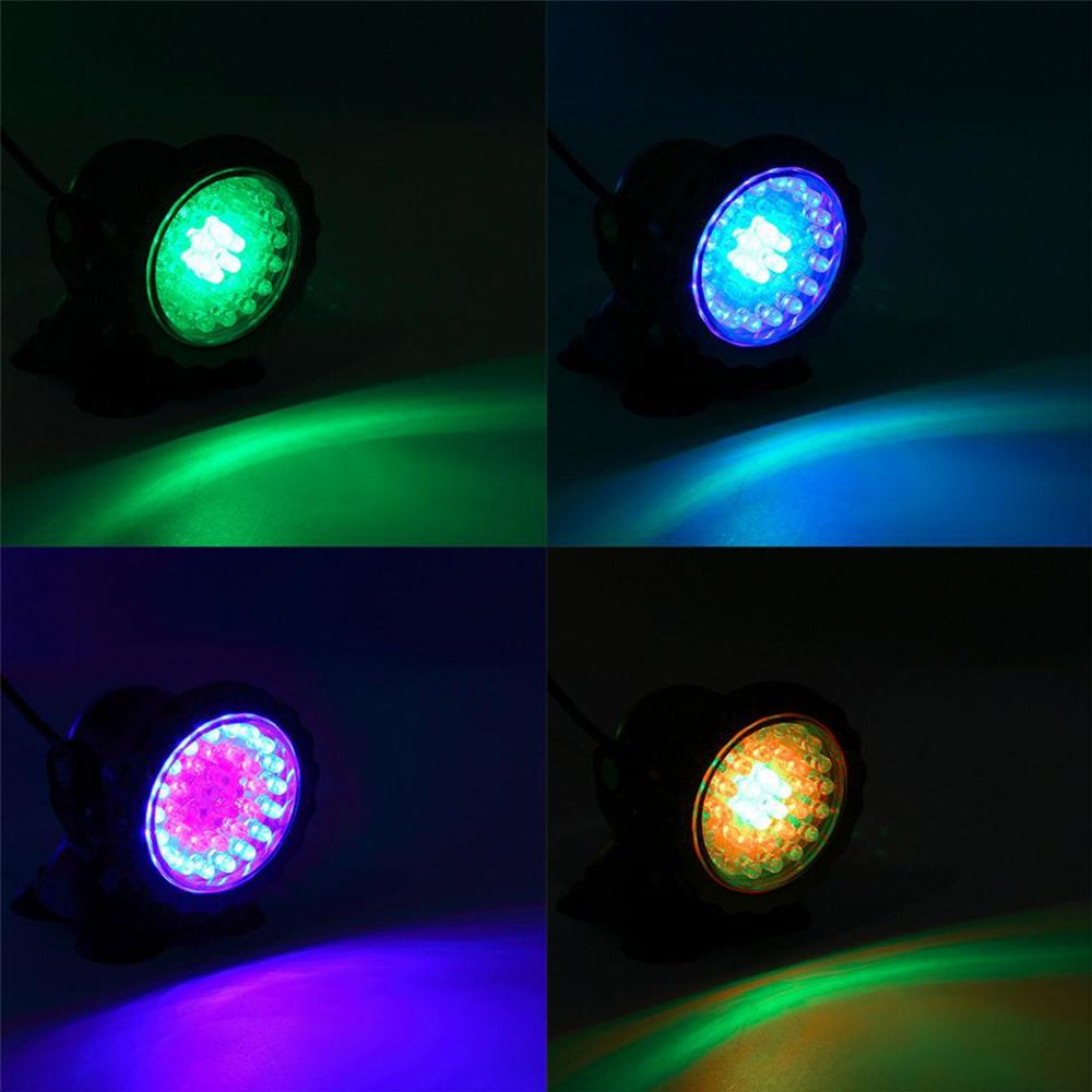 Rosnek IP68 RGB Aquarium Light Submersible Pond Spotlight LED Landscape Outdoor Lawn Light Underwater Decor Fountain Pool Aquarium Animals & Pet Supplies > Pet Supplies > Fish Supplies > Aquarium Lighting Rosnek   