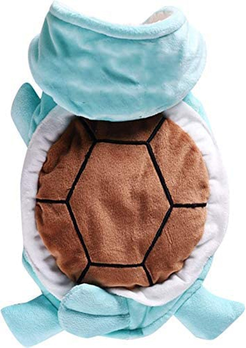 Chezabby Funny Tortoise Cat Dog Costumes Halloween Christmas Pet Cosplay Clothes Adorable Flannel Dog Pajamas Outfit Soft Velet Puppy Apparel Fleece Doggie Sweater Warm Cat Coat Animals & Pet Supplies > Pet Supplies > Dog Supplies > Dog Apparel ChezAbbey A-Tortoise Medium 