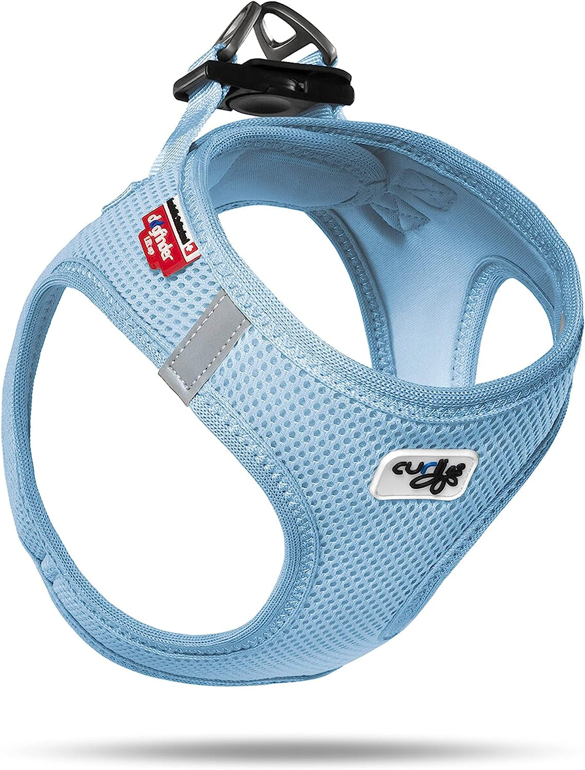 Curli Vest Harness Air-Mesh Dog Harness Pet Vest No-Pull Step-In Harness with Padded Black XS Animals & Pet Supplies > Pet Supplies > Dog Supplies > Dog Apparel Curli Sky Blue XX-Small 