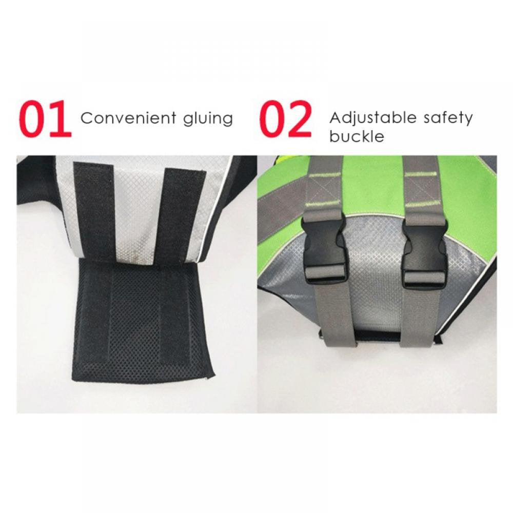 Dog Life Jacket Adjustable Dog Lifevest Swimsuit Safety Vest Apparel Lifesaver Coat S Animals & Pet Supplies > Pet Supplies > Dog Supplies > Dog Apparel Sunmark   