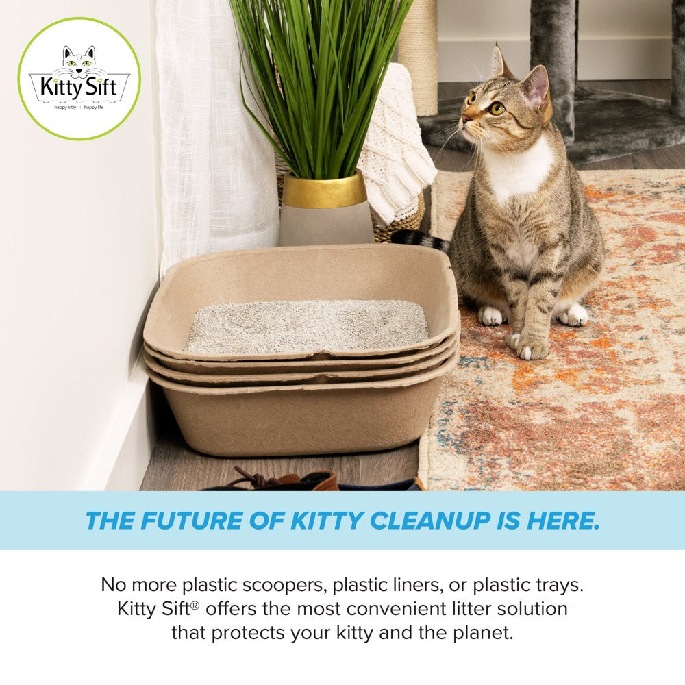 Kitty Sift Eco-Friendly Disposable Sifting Litter Box Kit Large (1 Litter Box, 5 Sifting Liners) Animals & Pet Supplies > Pet Supplies > Cat Supplies > Cat Litter Box Liners Kitty Sift   