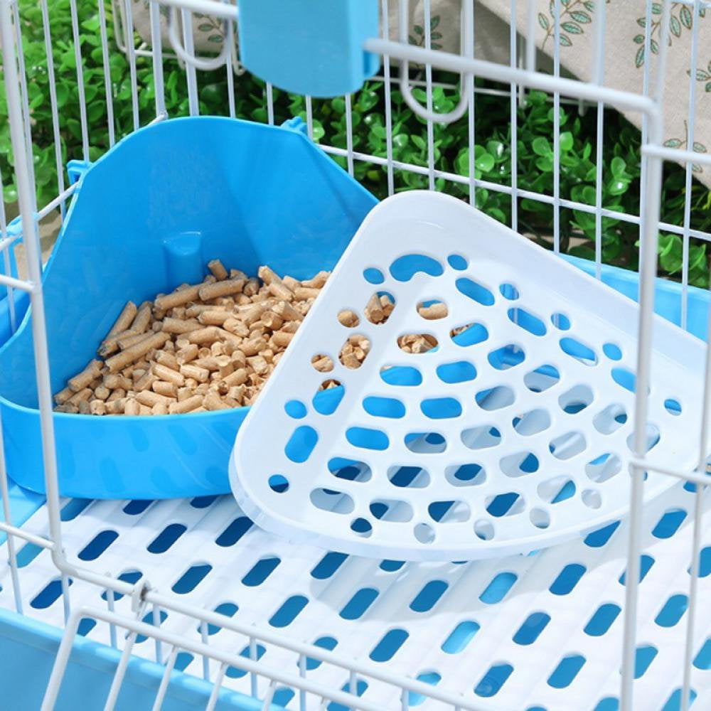 Bunny Litter Pet Toilet Potty Trainer Corner Pan Bedding Box for Small Animal Guinea Pig Ferret Hamster Dwarf Rabbit Animals & Pet Supplies > Pet Supplies > Small Animal Supplies > Small Animal Bedding Slopehill   