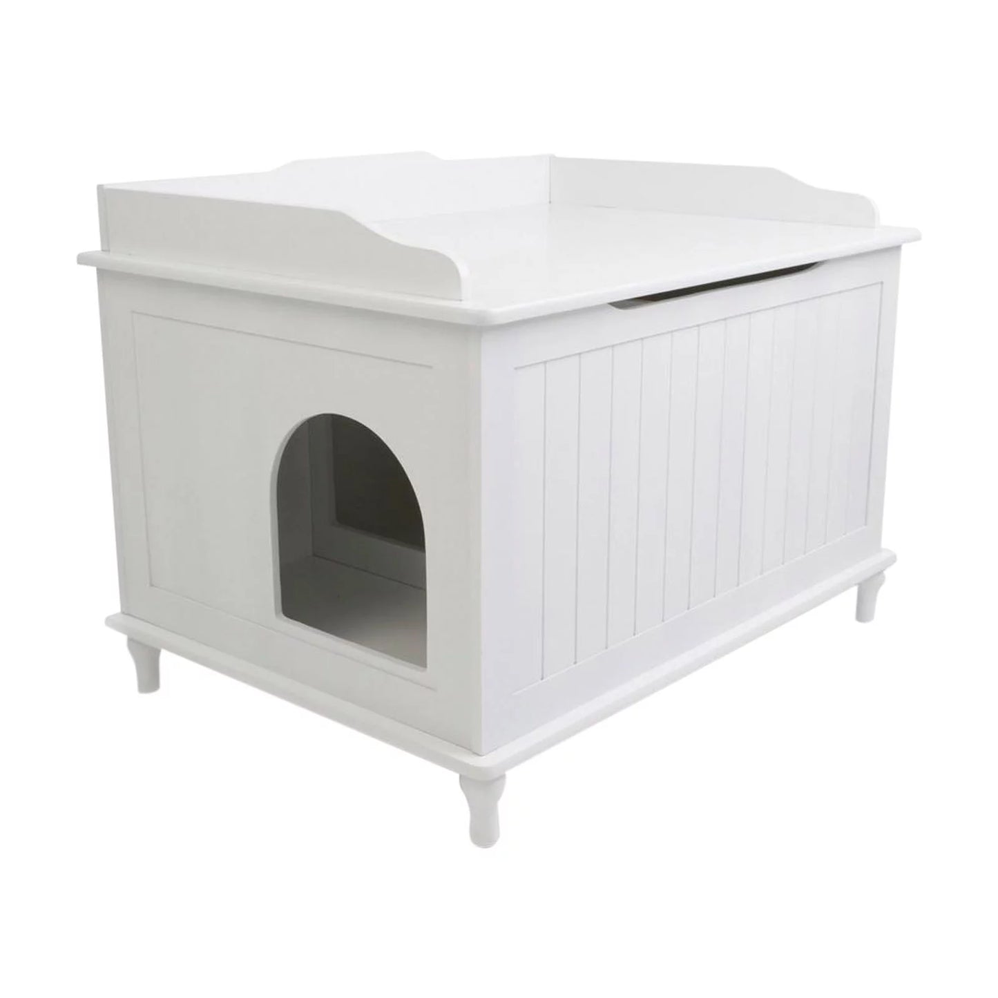 Designer Catbox Litter Box Enclosure Animals & Pet Supplies > Pet Supplies > Cat Supplies > Cat Furniture Designer Catbox LLC 29.1L x 20.6W x 22H in. (Large) Black 