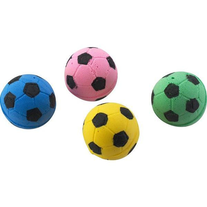 BNJ Ethical Sponge Soccer Balls Cat Toy, 4-Pack Animals & Pet Supplies > Pet Supplies > Cat Supplies > Cat Toys Spot   