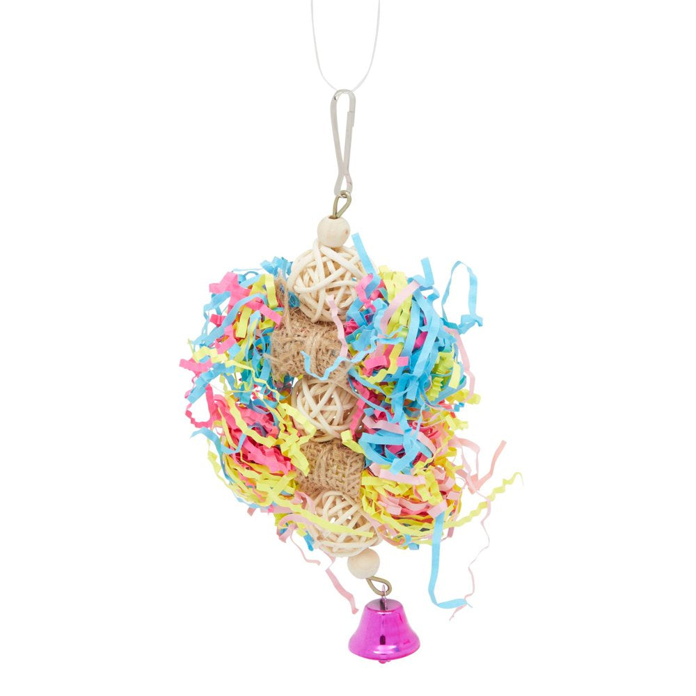 Set of 4 Parakeet Toys for Cage, Coconut Hanging Bird House with Shredded, Parrot Hanging Toy, Pet Supplies Animals & Pet Supplies > Pet Supplies > Bird Supplies > Bird Toys Juvo Plus   