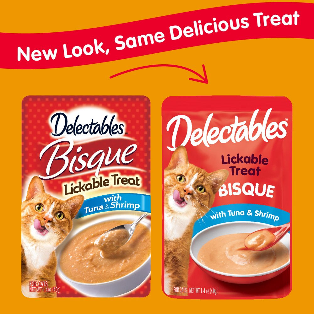 Delectables Bisque Tuna & Shrimp Flavor Soft Treats for Cats, 1.4 Oz. Animals & Pet Supplies > Pet Supplies > Cat Supplies > Cat Treats Hartz Mountain Corp   