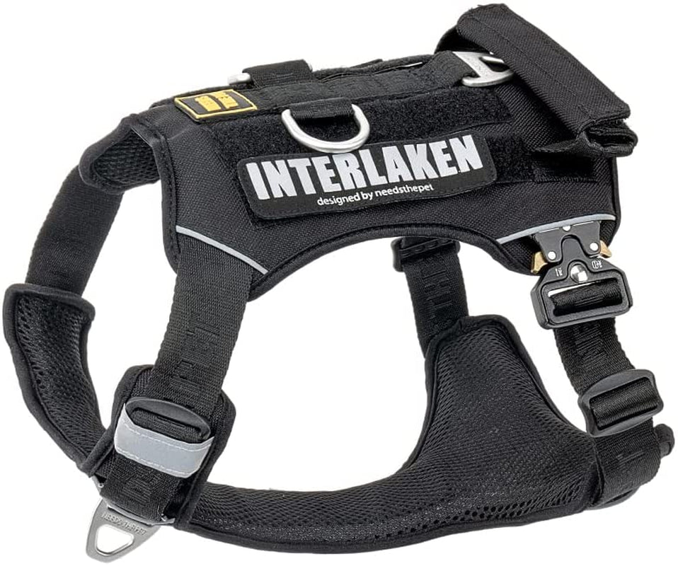 Dog Harness, No-Pull Pet Harness, Adjustable Eva Padded Dog Vest, Reflective No-Choke Pet Patch Vest with Easy Control Handle (M, Passion Red) Animals & Pet Supplies > Pet Supplies > Dog Supplies > Dog Apparel NEEDS THE PET Classic Black Medium 