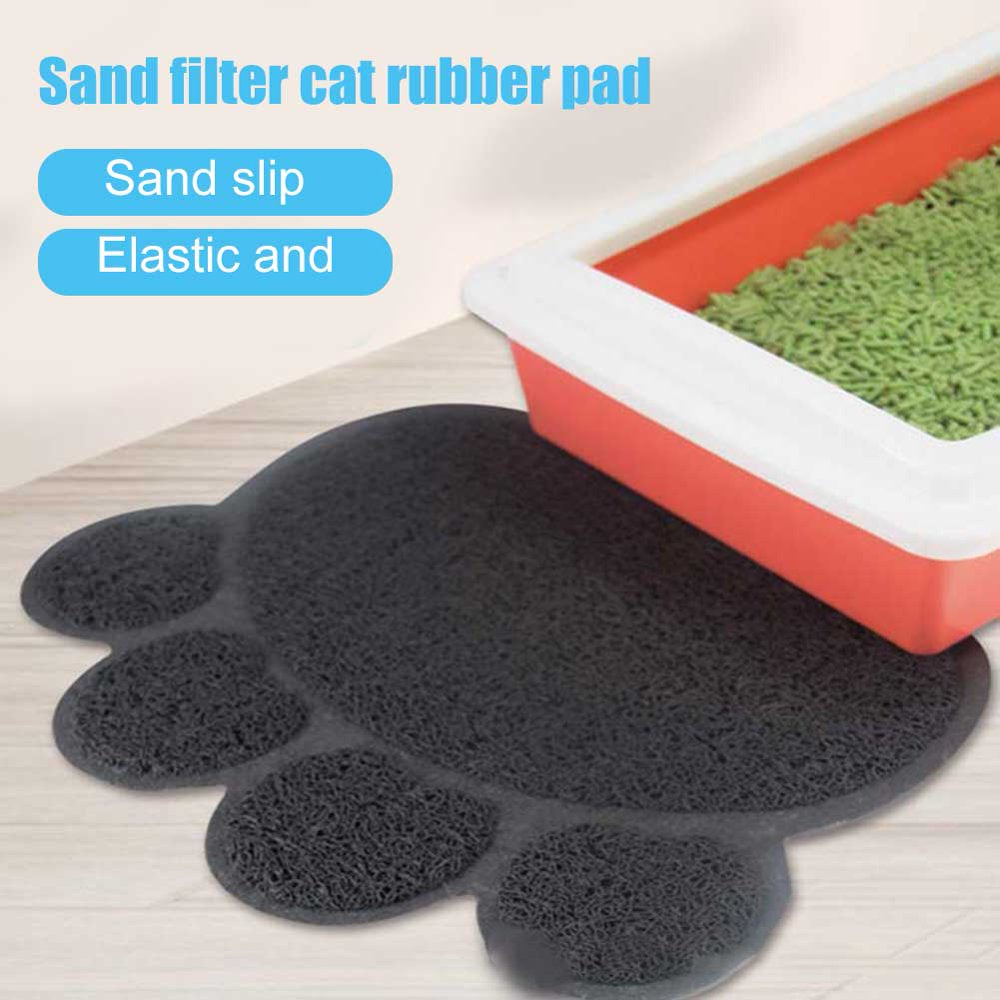 Cats Litter Trapping Mats Pads 30*40Cm PVC Elastic Fiber Mats for Cats Litter Boxes New