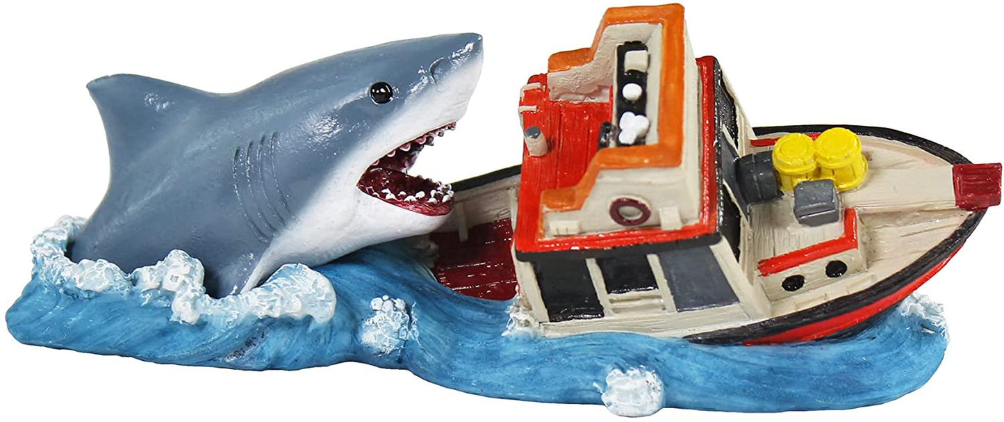 Penn-Plax Jaws Aquarium Decoration – Boat Attack – Small Animals & Pet Supplies > Pet Supplies > Fish Supplies > Aquarium Decor Penn-Plax   