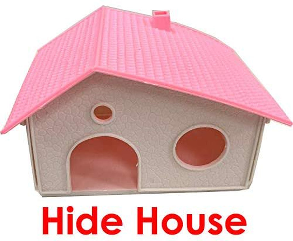 Pink Large 5-Tiers Twin Tower Hamster Mouse Habitat Home House Critter Cage for Rodent Gerbil Mice Rat Wire Animal Cage with Long Crossover Tube Tunnel Animals & Pet Supplies > Pet Supplies > Small Animal Supplies > Small Animal Habitats & Cages Mcage   