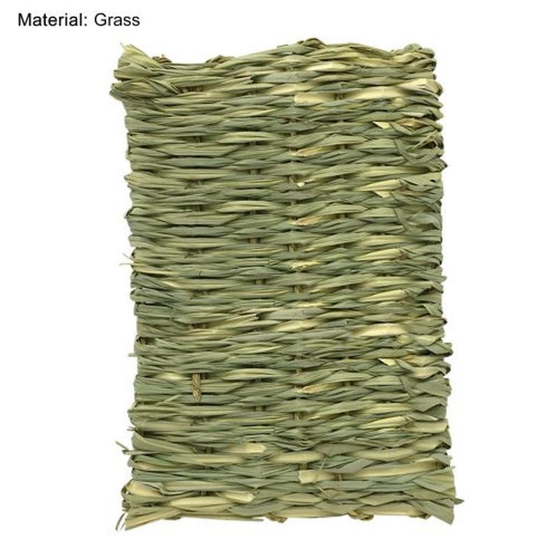 Cheers.Us Grass Mat Woven Bed Mat for Small Animal Grass Mats Bunny Bedding Nest Chew Toy Bed Play Toy for Guinea Pig Parrot Rabbit Bunny Hamster Rat Animals & Pet Supplies > Pet Supplies > Small Animal Supplies > Small Animal Bedding Cheers.US   