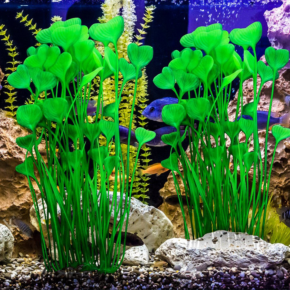 Mylifeunit Plastic Fish Tank Plants, Artificial Tall Aquarium Plants for Fish Tank Decor, 15.75 Inches ( Pack of 2) Animals & Pet Supplies > Pet Supplies > Fish Supplies > Aquarium Decor MyLifeUNIT   