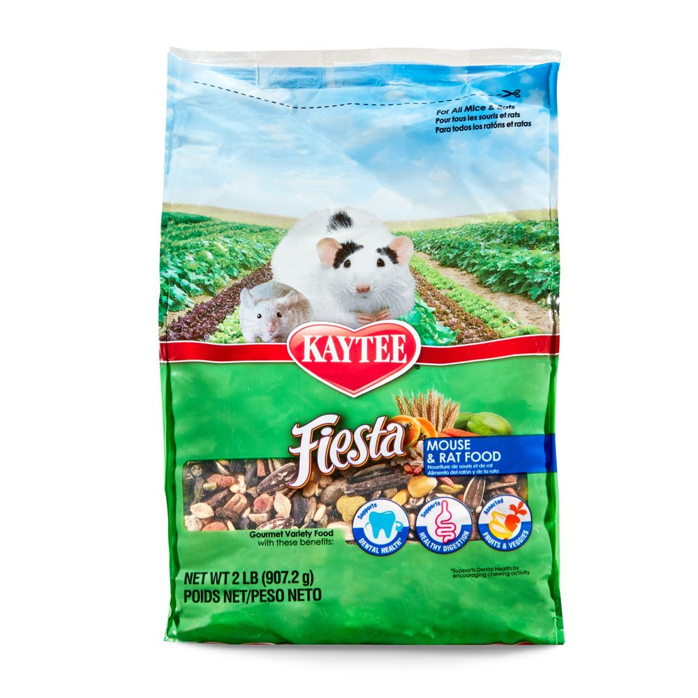 Kaytee Fiesta Mouse and Rat Food 2 Lb Animals & Pet Supplies > Pet Supplies > Small Animal Supplies > Small Animal Food Central Garden and Pet   