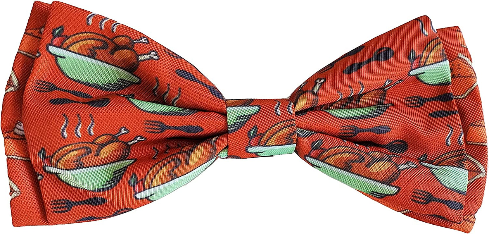 H&K Bow Tie for Pets | Turkey & Pumpkin Pie (Large) | Fall Velcro Bow Tie Collar Attachment | Fun Bow Ties for Dogs & Cats | Cute, Comfortable, and Durable | Huxley & Kent Bow Tie Animals & Pet Supplies > Pet Supplies > Dog Supplies > Dog Apparel Huxley & Kent Large  