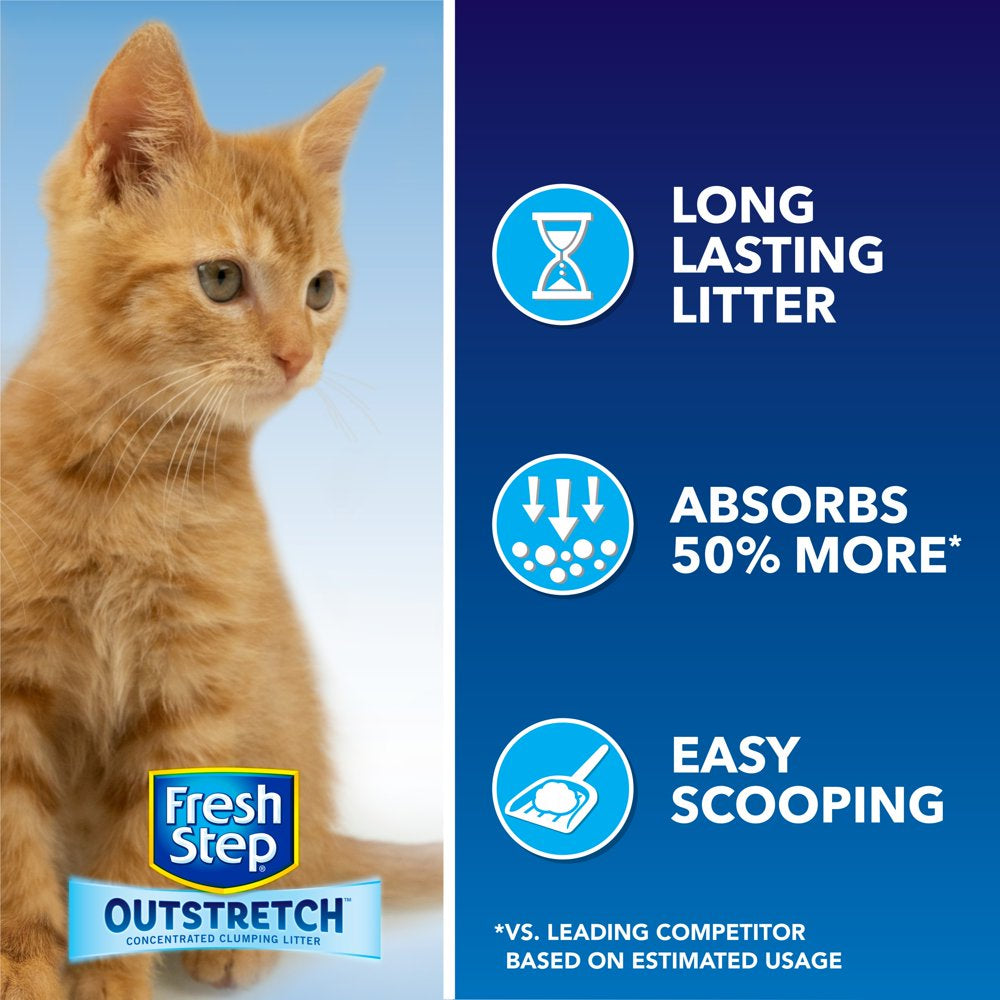 Fresh Step Outstretch Long Lasting Concentrated Clumping Cat Litter, Unscented, 19 Lbs Animals & Pet Supplies > Pet Supplies > Cat Supplies > Cat Litter The Clorox Company   