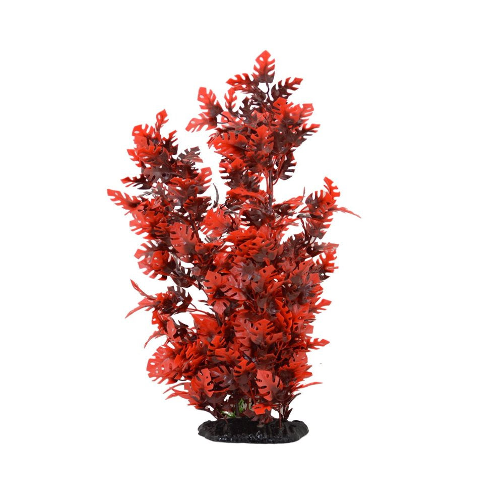 CNZ Aquarium Decor Fish Tank Decoration Ornament Artificial Plastic Plant Red, 15-Inch Animals & Pet Supplies > Pet Supplies > Fish Supplies > Aquarium Decor CNZ   