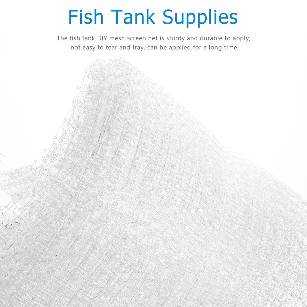 Fish Tank Net Aquarium Net Mesh anti Cover Netting Cover Jumping Jump Lid Escape Proof Lid Netting Mesh Supplies Animals & Pet Supplies > Pet Supplies > Fish Supplies > Aquarium Fish Nets HOMEMAXS   