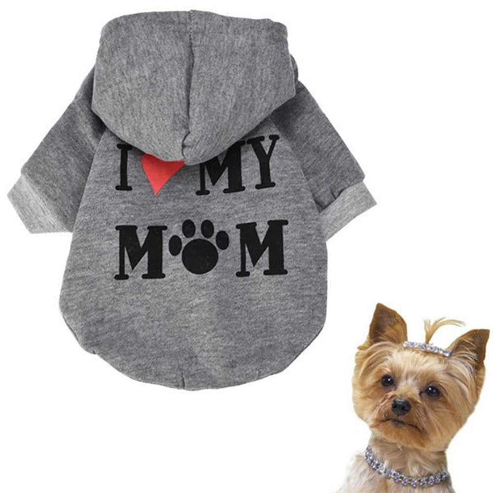 Dog Tank Top Teacup Dog Cats Apparel Small Dog Tshirt Cute Pet Hoodies Tiny Puppy Clothes Winter Warm Pet Sweater Grey X-Small Animals & Pet Supplies > Pet Supplies > Dog Supplies > Dog Apparel Pet Clothes   