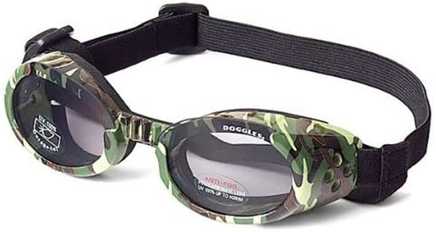 Doggles ILS Dog Goggle Sunglasses in Green Camo / Smoke Lens Large Animals & Pet Supplies > Pet Supplies > Dog Supplies > Dog Apparel Doggles, LLC 1 Large 