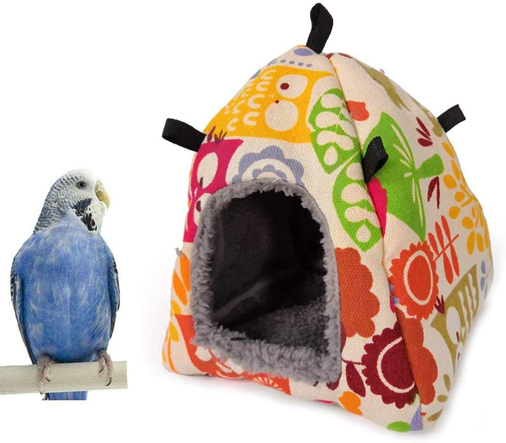 SAYTAY Bird Nest House Bed Toy for Pet Parrot Budgie Parakeet Cockatiel Conure Cockatoo African Grey Lovebird Finch Canary Hamster Rat Gerbil Chinchilla Ferret Squirrel Cage