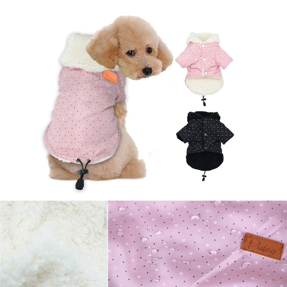 Tineer Pet Puppy Little Star Coat,Pet Dog Warm Winter Clothes Puppy Cats Sweater Apparel Small Dog Clothes (L, Pink) Animals & Pet Supplies > Pet Supplies > Dog Supplies > Dog Apparel Tineer   