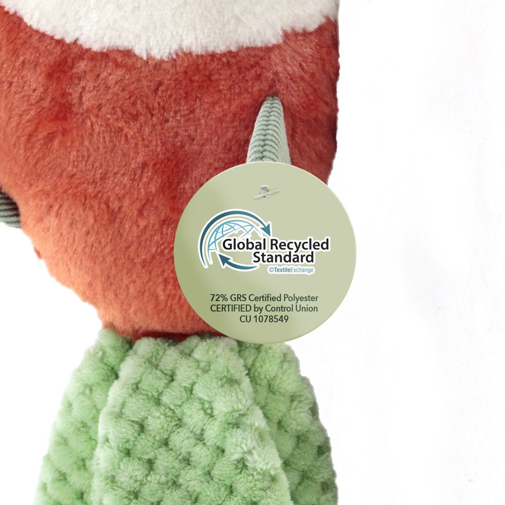 Vibrant Life Safe & Stimulating Cozy Buddy Goldfish Dog Toy - GRS Certified, Chew Level 2, Large