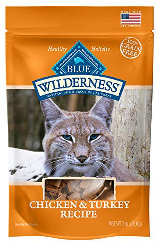 Blue Buffalo Wilderness Grain Free Soft-Moist Cat Treats, Chicken & Turkey 2-Oz Bag Animals & Pet Supplies > Pet Supplies > Cat Supplies > Cat Treats Blue Buffalo   