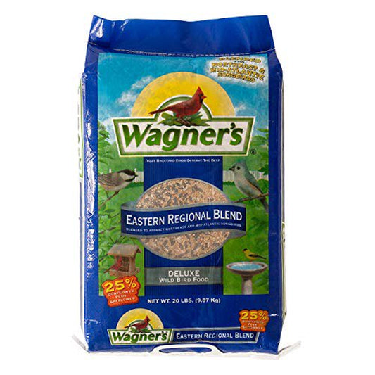 Wagner'S 62004 Eastern Regional Wild Bird Food, 20-Pound Bag Animals & Pet Supplies > Pet Supplies > Bird Supplies > Bird Food Wagner's   