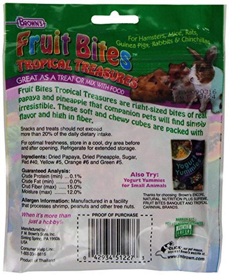 Brown'S Extreme! Tropical Treasure Small Animal Treats Animals & Pet Supplies > Pet Supplies > Small Animal Supplies > Small Animal Treats F.M. Brown's Sons, Inc.®   