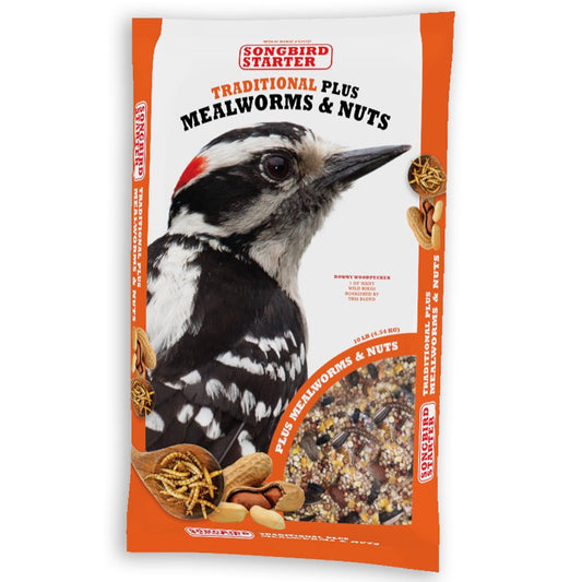 Songbird Starter Bird Seed, Mealworm & Nut, 5 Lb. Animals & Pet Supplies > Pet Supplies > Bird Supplies > Bird Food Red River Commodities   