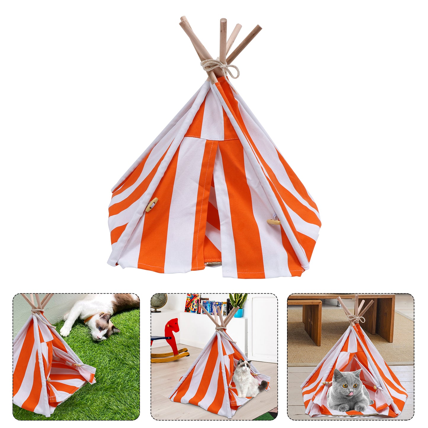 NUOLUX Foldable Pet Cat Indoor Tent Puppy Dog Tent Sleeping House Pet Bed Accessories