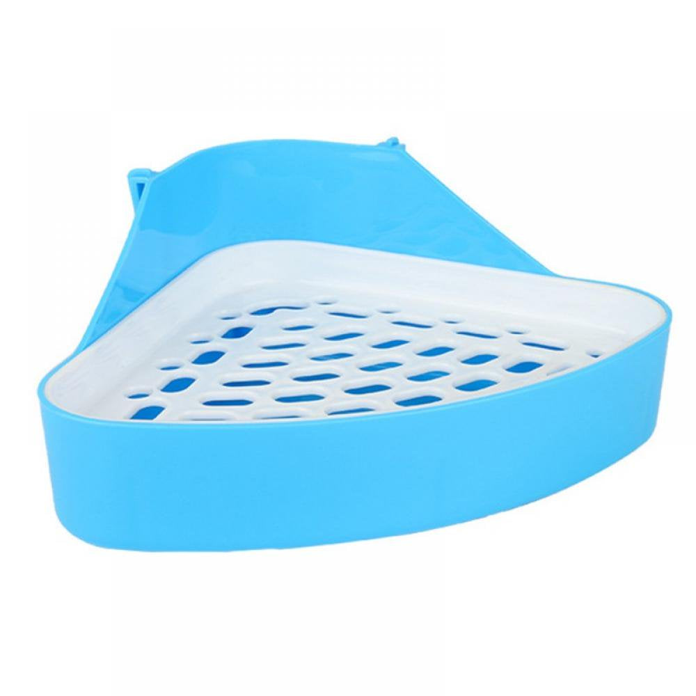 Triangle Potty Trainer Corner Litter Bedding Box Pet Pan for Small Animal/Baby Rabbit/Guinea Pig/Small Chinchillas/Ferret Animals & Pet Supplies > Pet Supplies > Small Animal Supplies > Small Animal Bedding Slopehill Blue  