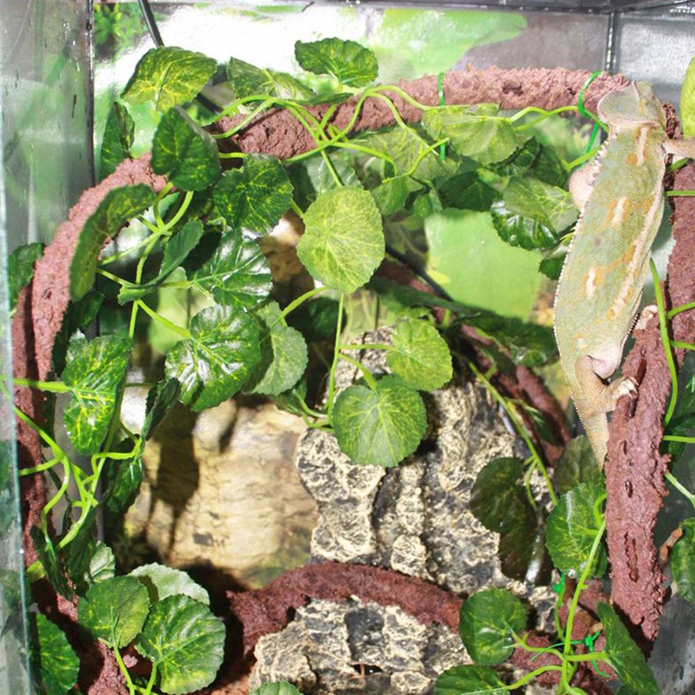 Artificial Reptile Plants for Climbing Lifelike Terrarium Plastic Jungle Bendable Vines Amphibian Habitat Ornaments Animals & Pet Supplies > Pet Supplies > Reptile & Amphibian Supplies > Reptile & Amphibian Habitats UAOUIRA   