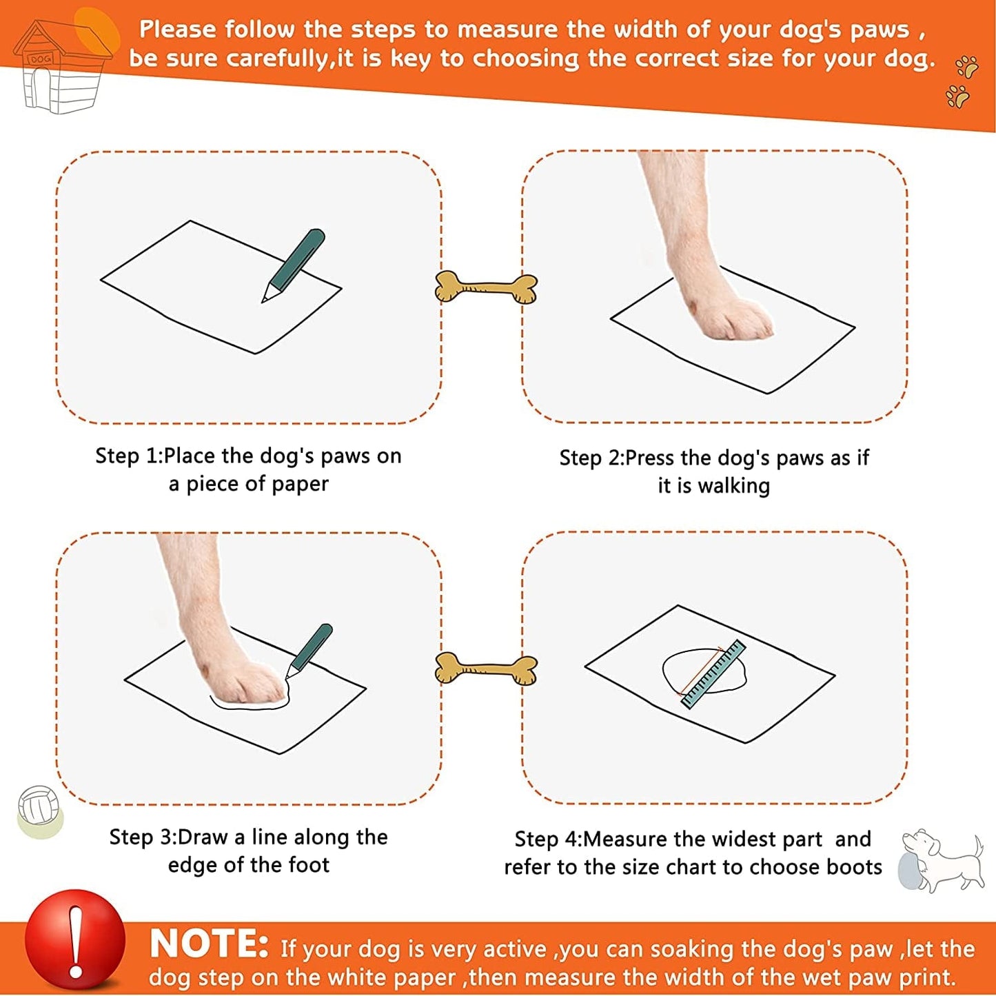 Dcoagt Dog Boots,Waterproof Dog Shoes for Large Dogs with Reflective Straps Anti-Slip Sole,Paw Protector Booties for Winter Snow Rain Hiking,Black 4Pcs(Size 6:Width 2.37-2.67 Inches) Animals & Pet Supplies > Pet Supplies > Dog Supplies > Dog Apparel DcOaGt   