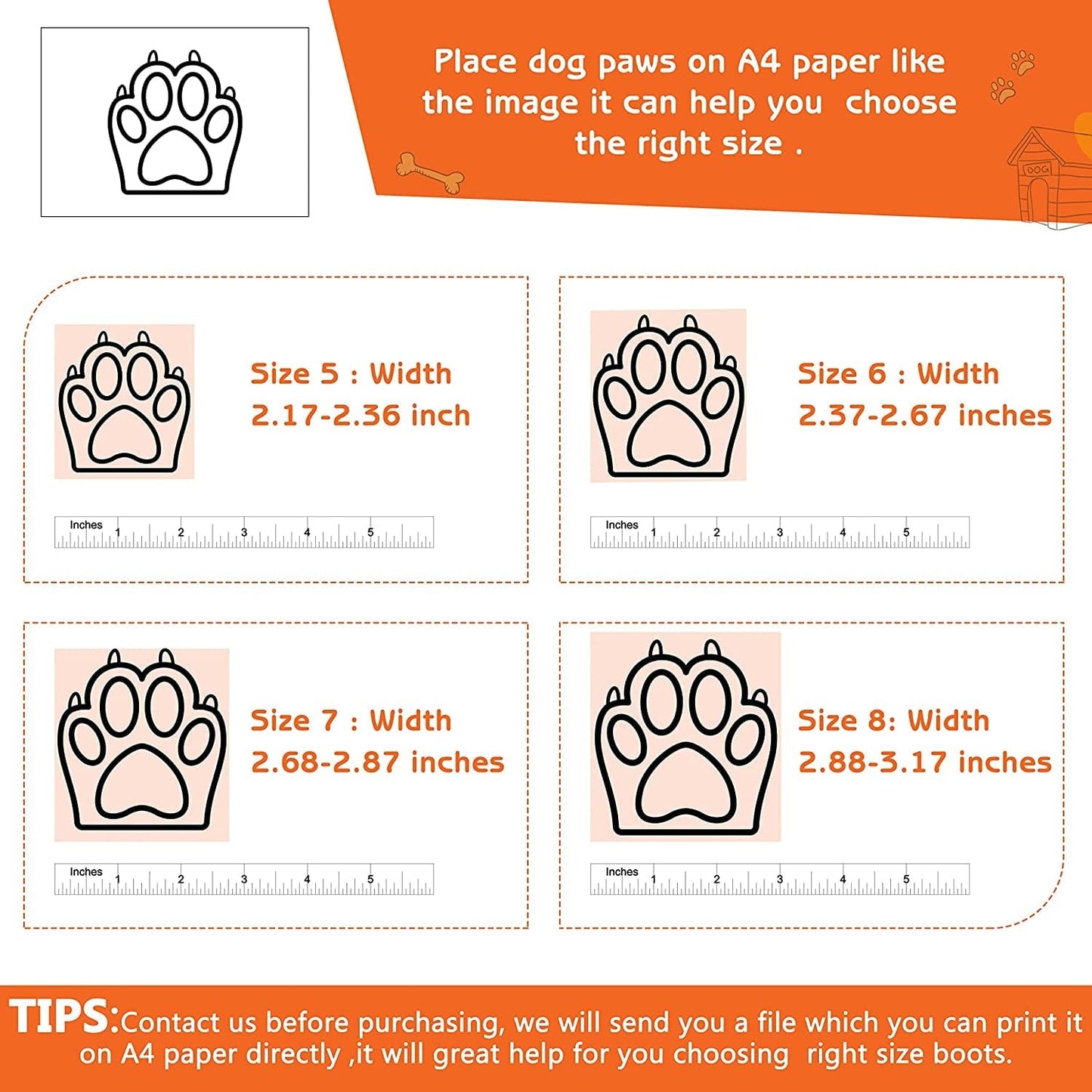 Dcoagt Dog Boots,Waterproof Dog Shoes for Large Dogs with Reflective Straps Anti-Slip Sole,Paw Protector Booties for Winter Snow Rain Hiking,Black 4Pcs(Size 6:Width 2.37-2.67 Inches) Animals & Pet Supplies > Pet Supplies > Dog Supplies > Dog Apparel DcOaGt   