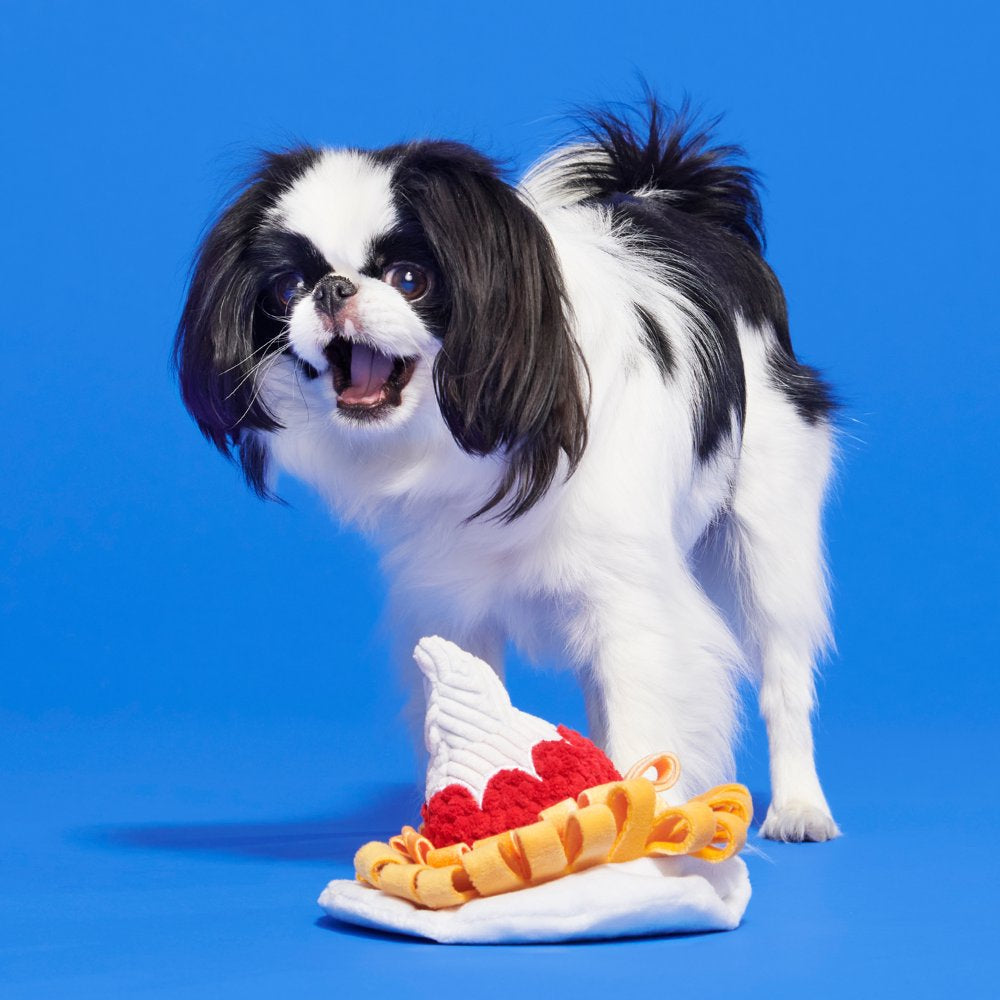 BARK Founding Funnel Cake - Yankee Doodle Dog Toy, Great for Hiding Treats, XS-M Dogs Animals & Pet Supplies > Pet Supplies > Dog Supplies > Dog Toys BARK   