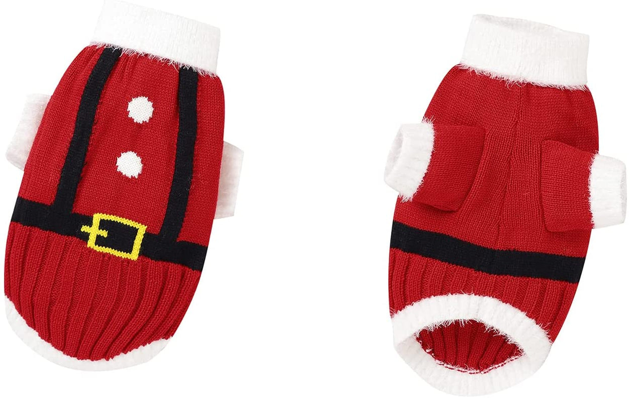 Warm Dog Cat Sweater Winter Pet Clothes Outfits for Small Dogs(S,Off White) Animals & Pet Supplies > Pet Supplies > Dog Supplies > Dog Apparel BEFAiR B1042-Red X-Large 