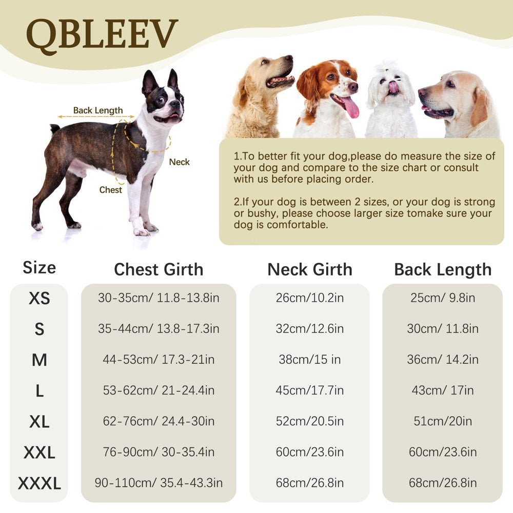 QBLEEV Dog Coat Windproof Cozy Dog Cold Weather Apparel Fleece Lined Winter Warm Dog Jacket Dog Vest for Small Medium and Large Dogs，Reflective Dog Clothes with Leash Hole Animals & Pet Supplies > Pet Supplies > Dog Supplies > Dog Apparel QBLEEV   