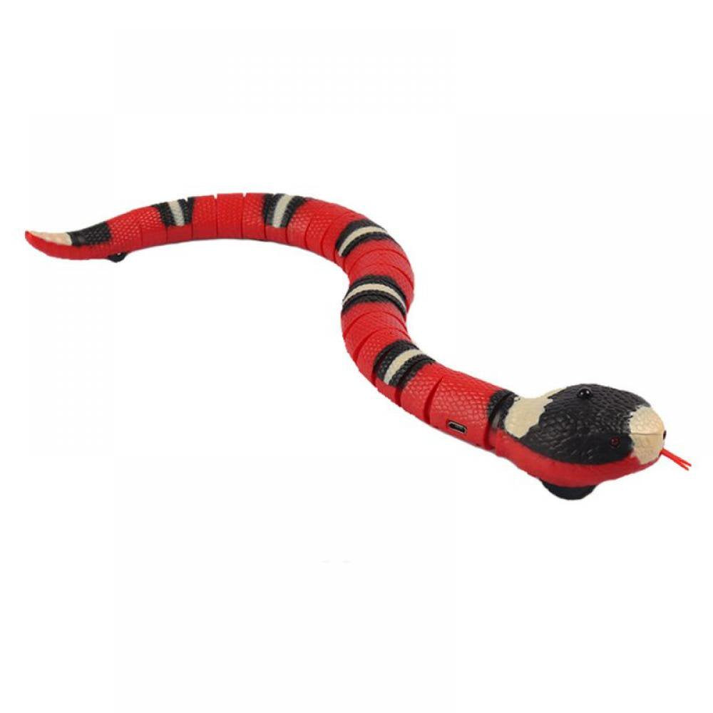 Realistic Smart Sensing Snake Cat Electronic Interactive Toys Funny Prank Props for Cats Best Gifts Animals & Pet Supplies > Pet Supplies > Cat Supplies > Cat Toys Pretty Comy   