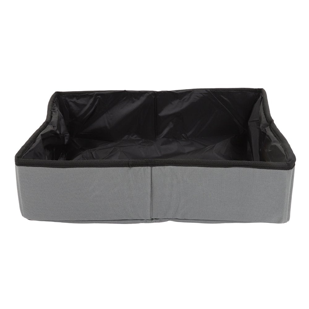 Cat Litter Box, Durable Glossy Lining Cloth Cat Litter Box for Outdoor Camping L Grey Animals & Pet Supplies > Pet Supplies > Cat Supplies > Cat Litter Box Liners Octpeak   