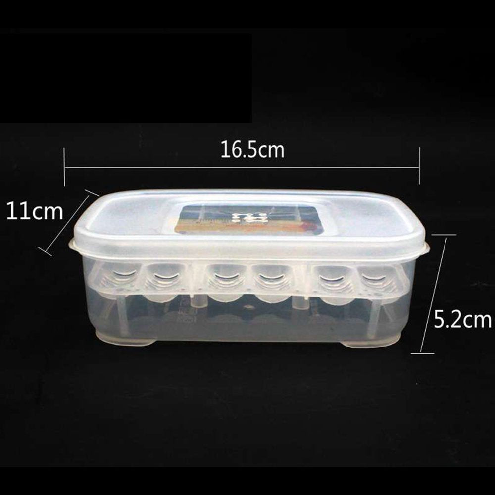 Reptile Dedicated Incubator 12 Grids Egg Hatcher Box with Thermometer Transparent Amphibians Hatching Tray Animals & Pet Supplies > Pet Supplies > Reptile & Amphibian Supplies > Reptile & Amphibian Substrates MODERN HOMEZIE   