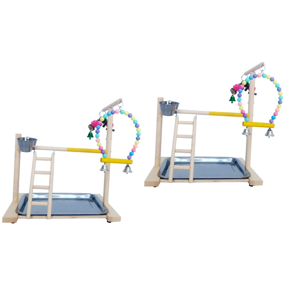 FRCOLOR Parrot Bird Gym Play Cockatiel Playground Birds Cage Small Toy Chew Stand Hanging Toys Playstand Ladder Climbing Animals & Pet Supplies > Pet Supplies > Bird Supplies > Bird Gyms & Playstands FRCOLOR   