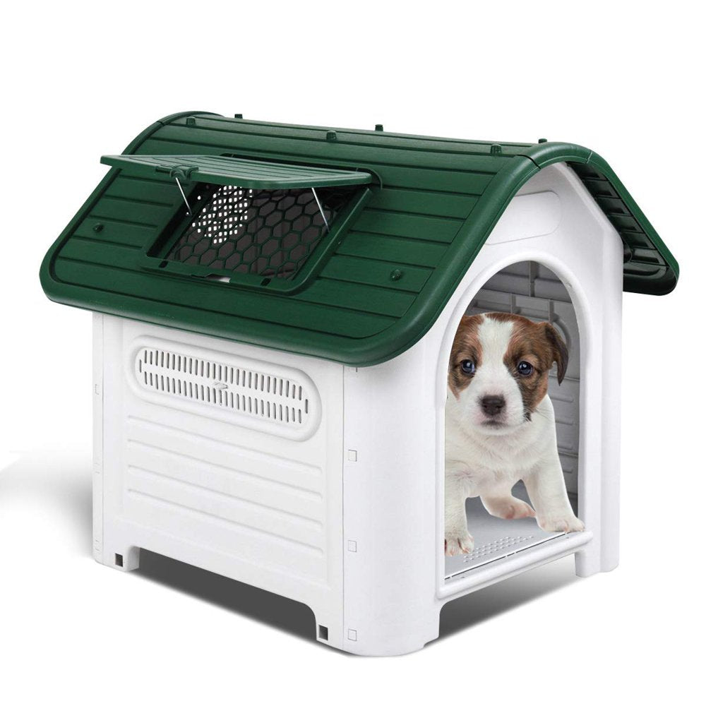 Magshion Plastic Pet Kennel House, up to 40 Lbs Size, 30" H Waterproof, Skylight Grey Animals & Pet Supplies > Pet Supplies > Dog Supplies > Dog Houses Magshion Other  